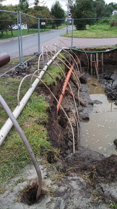 Odwadnianie wykopów,montaż igłofiltrów, pompy diesel i elekt-dozór 24h