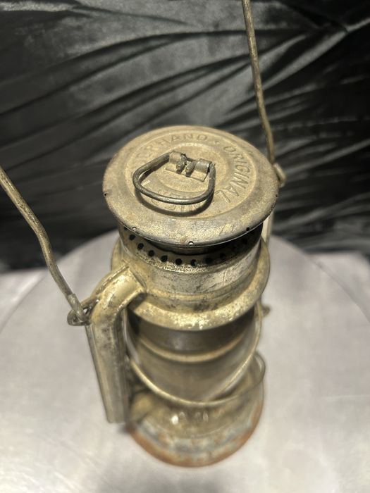 Lampa naftowa Feuerhand – West Germany – szkło Jena Glas