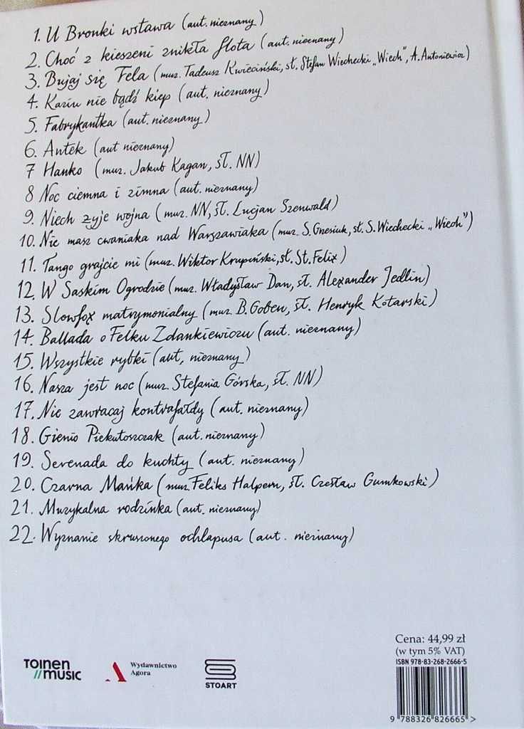 STO LAT PANIE STAŚKU + CD Warszawskie Combo - Jan Młynarski AUTOGRAF