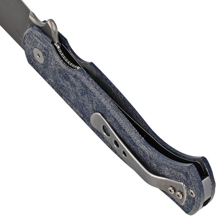 Nóż składany Fox Eastwood Tiger Denim Micarta, Coarse Stonewashed CPM
