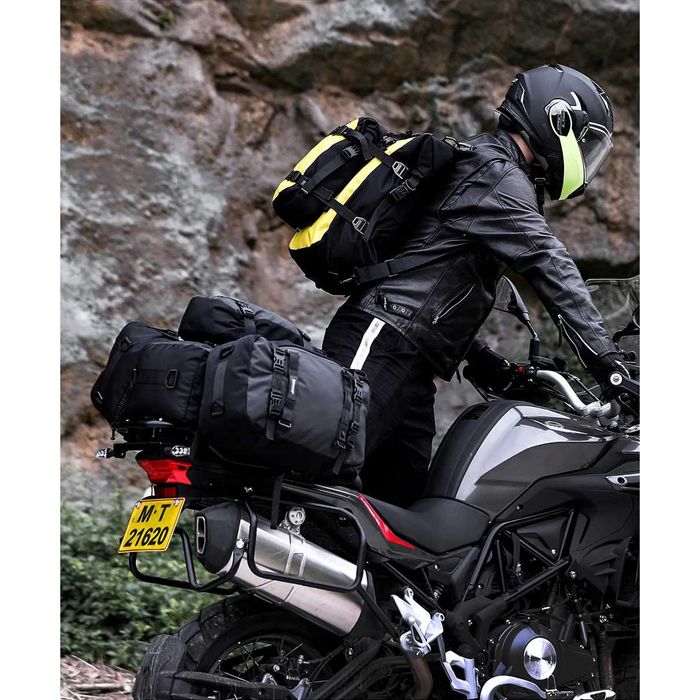Bolsa Banco Traseiro Moto 10L/20L/30L - Impermeável Fixação por Fitas