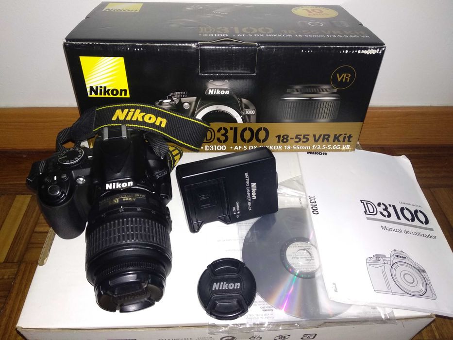 Nikon D3100 + objectiva AF-S DX 18-55mm f/3.5-5.6GII