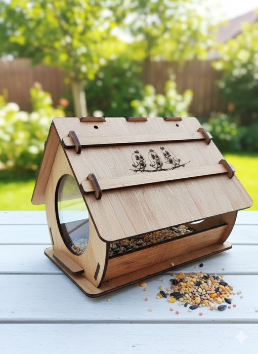 Годівничка для птахів з дерева
