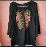 Вышиванка хлопок 100% штапель лето. XL-XXL 54р