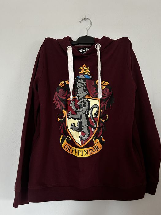 Bordowa bluza z kapturem sinsay griffindor