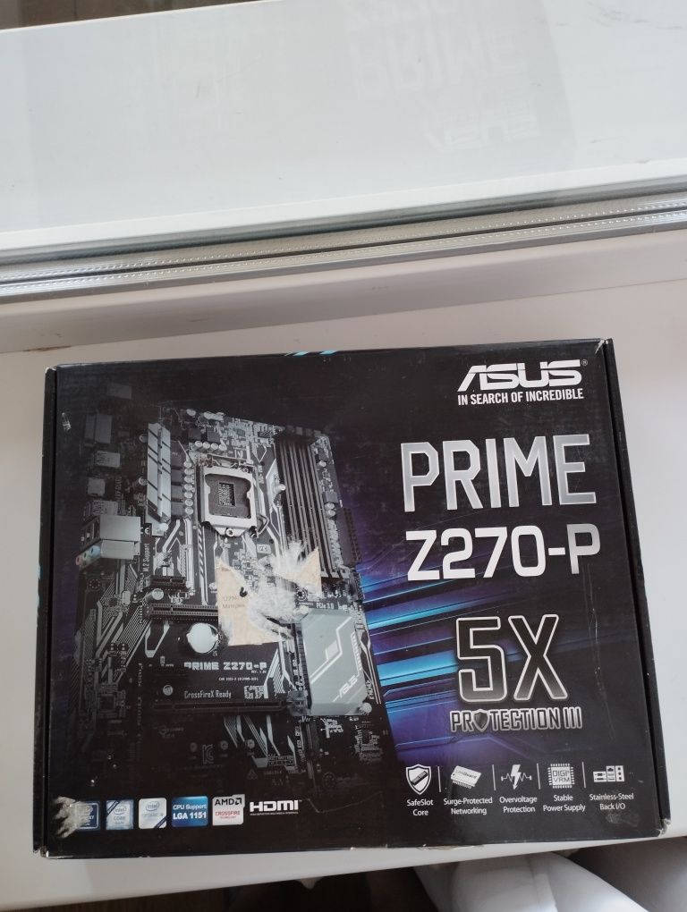 Продам материнку Asus z270-p в комплекті 8gb ОЗУ