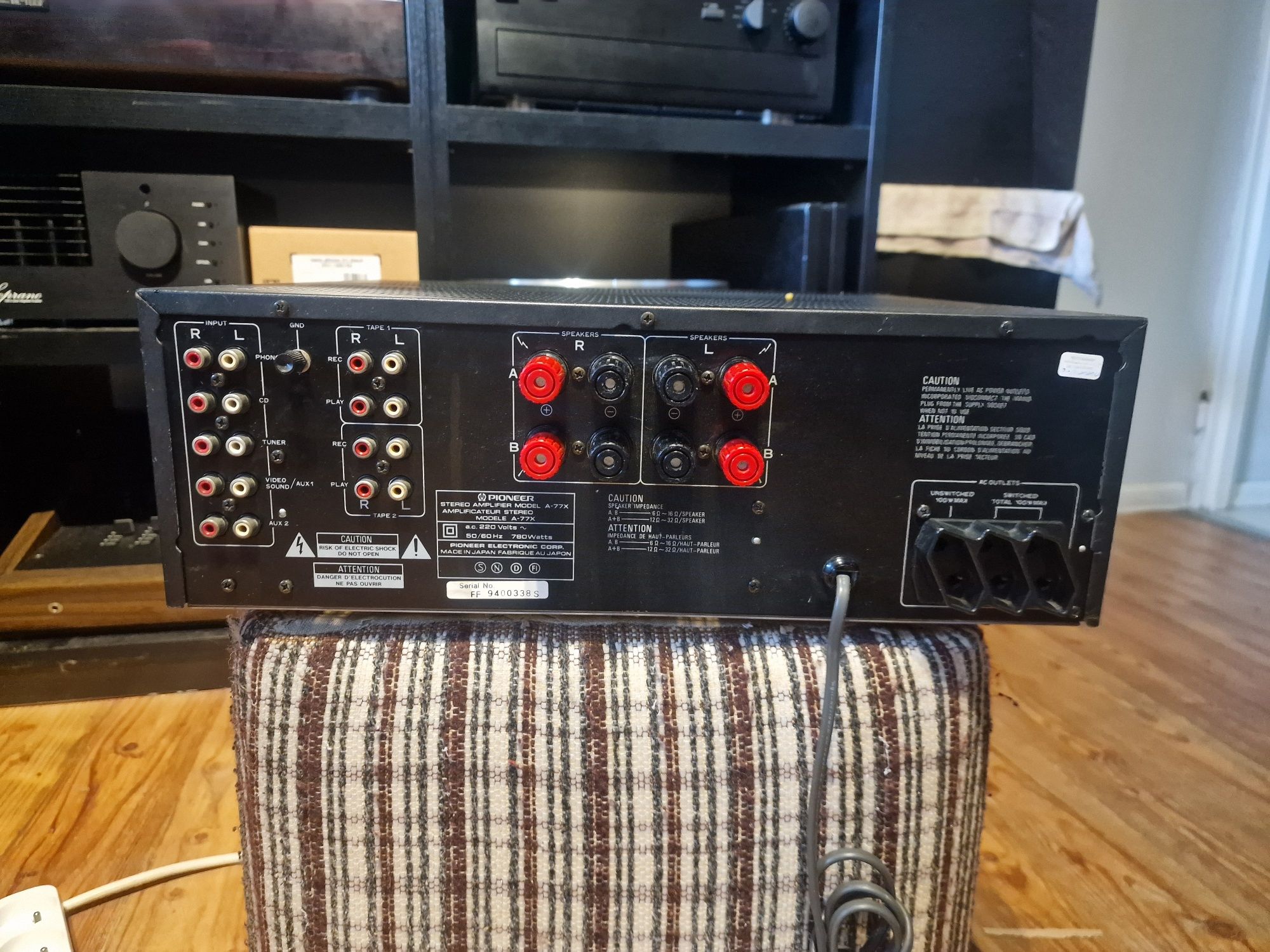 Pioneer A77X wzmacniacz po przeglądzie serwisowym
