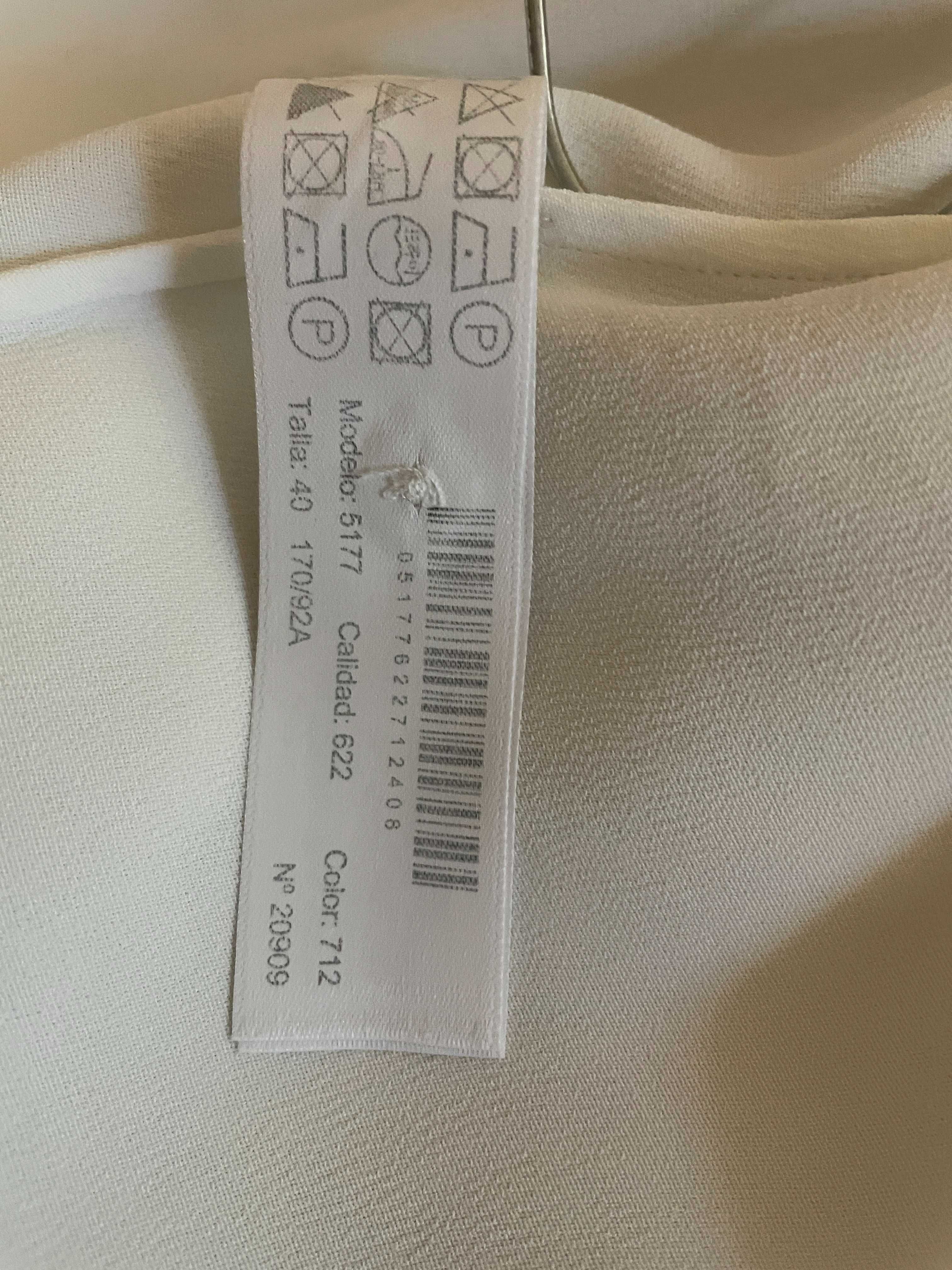 Koszula bluzka Massimo Dutti r. 40 kremowa