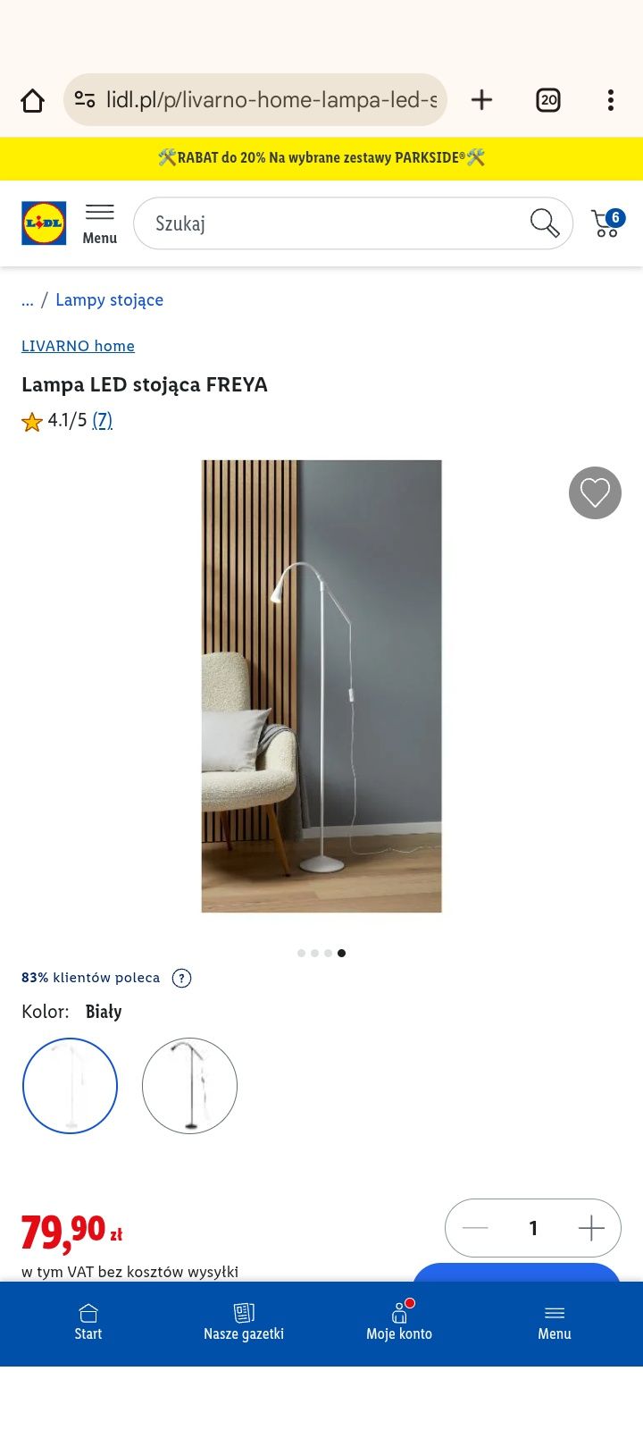 Lampa LED stojąca FREYA