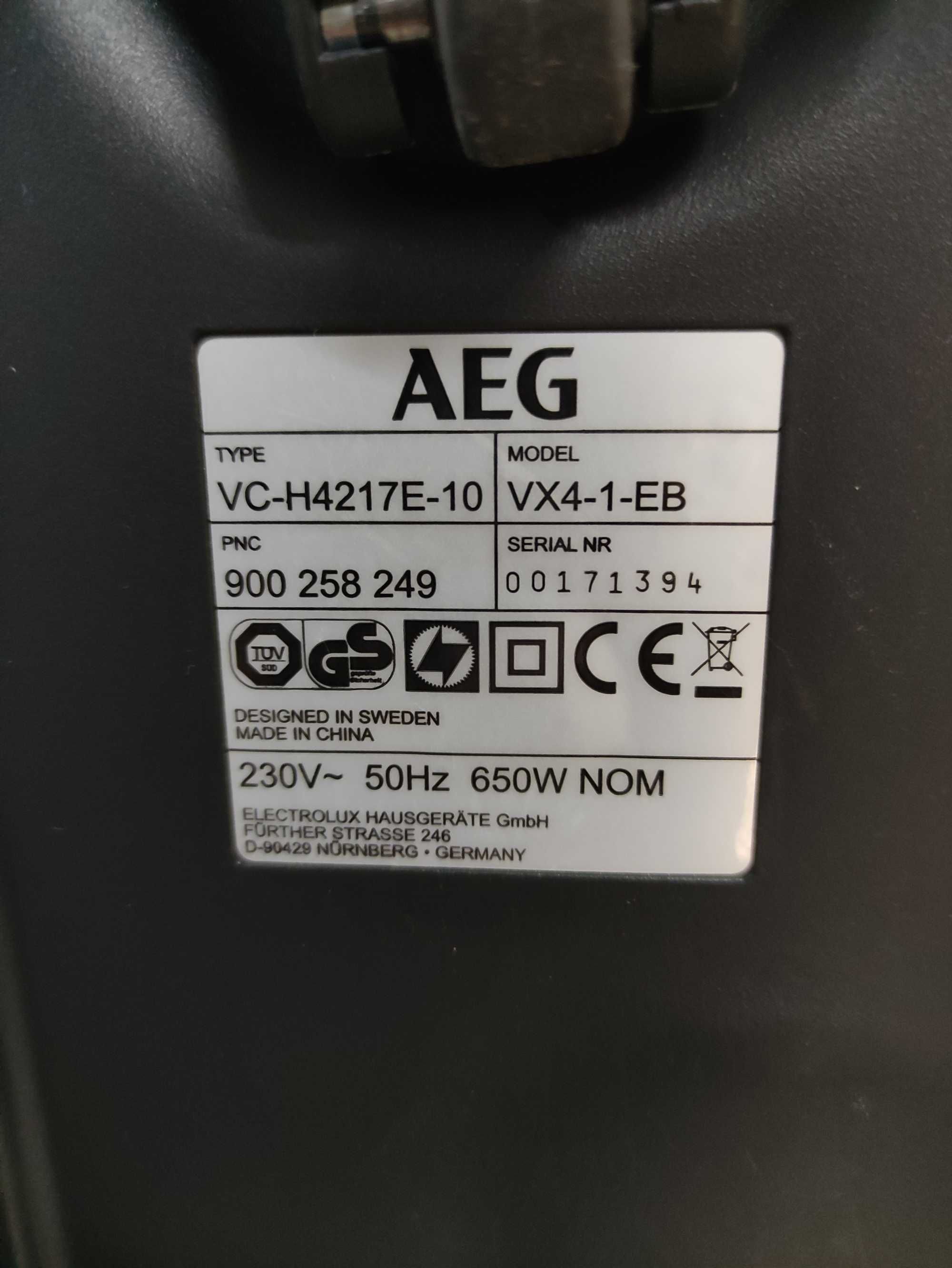 Aspirador de saco AEG  VX4- [DP23]