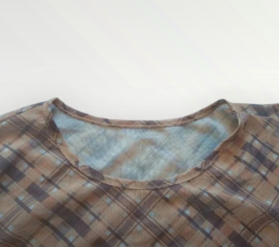 Brazowy crop top rozmiar L Stan bardzo dobry