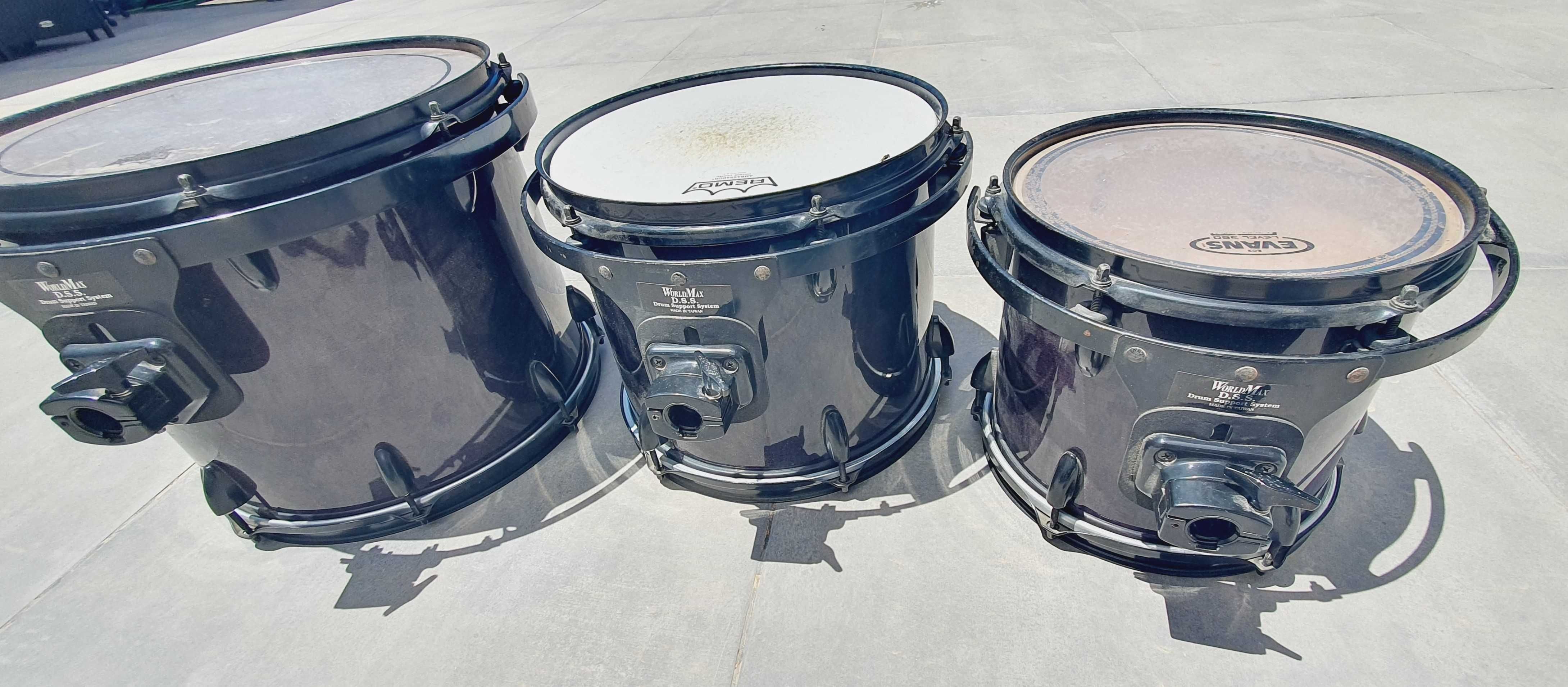 3 Toms / Timbalões - 10", 12" e 14" Worldmax Full Maple