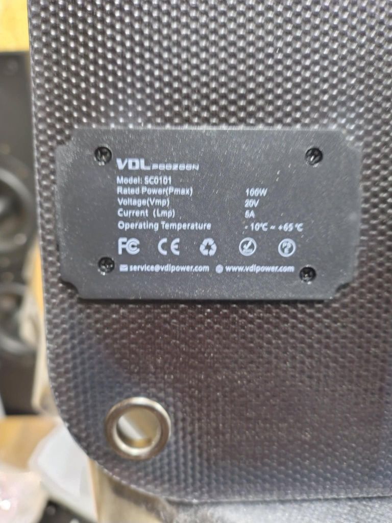 VDL Solar Panel składany, generator słoneczny, 100 W, 20v,

Panel słon