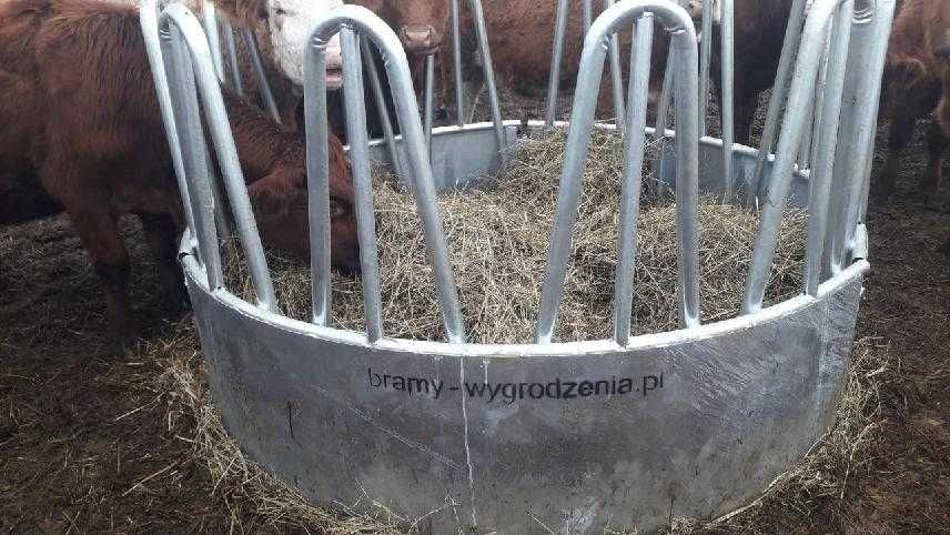 Paśnik 12 stanowiskowy na bele bardzo mocny 165 kg wagi ocynk