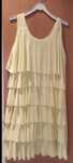 Vestido amarelo em lycra/ malha fria
