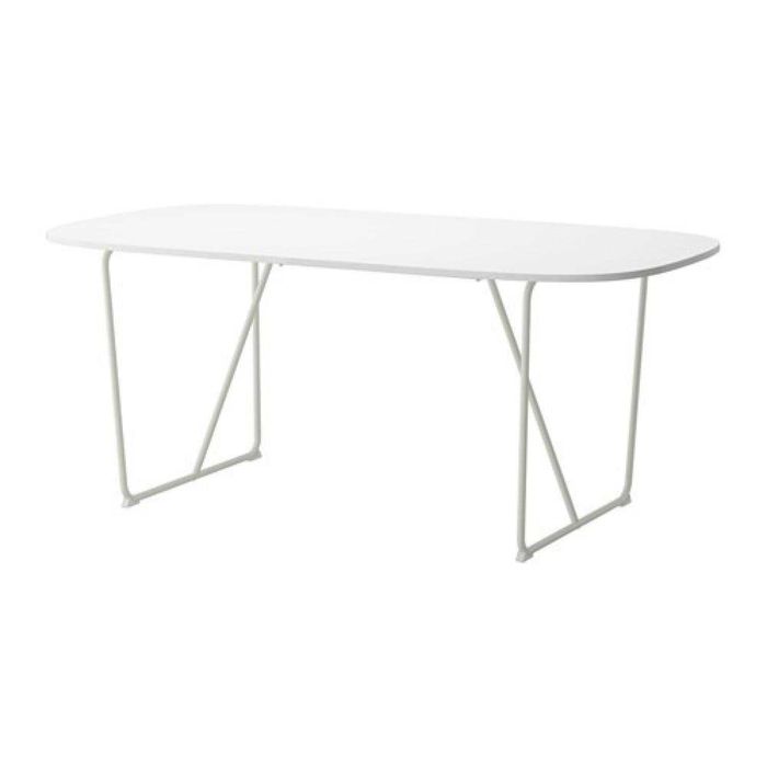 Mesa OPPEBY (IKEA) 185×90 cm + Estrutura Metálica BACKARYD – excelente