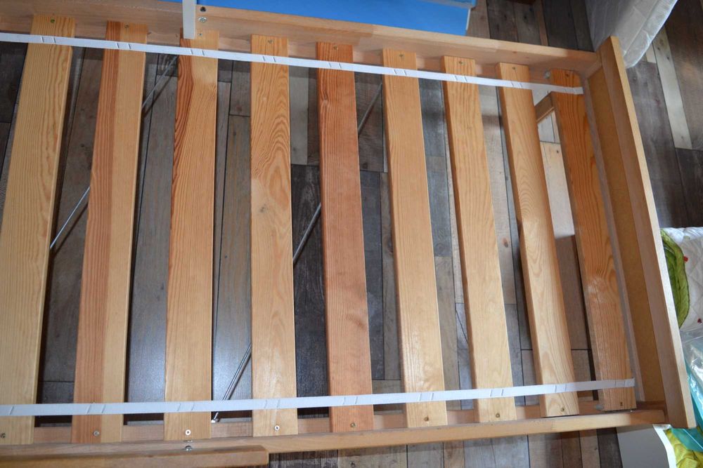 DREWNO Łóżko MATERAC 160x70 GRATIS Barierka BDB Ikea SOLIDNE Sultan