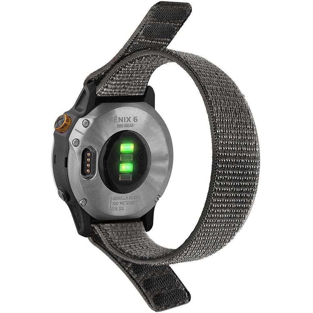Pasek Rainbow miękki nylonowy do Garmin Fenix Enduro 22 i 26 mm tęcza