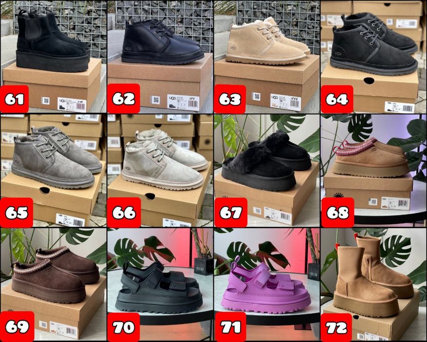 БЕЗ ПЕРЕДПЛАТИ Зимові черевики UGG Classics Mini, Neumel, Tazz, Tasman