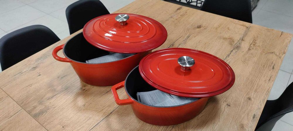 WYPRZEDAŻ EKSPOZYCJI - Garnek żeliwny, gęsiarka, 6,9 l - Hendi 626825
