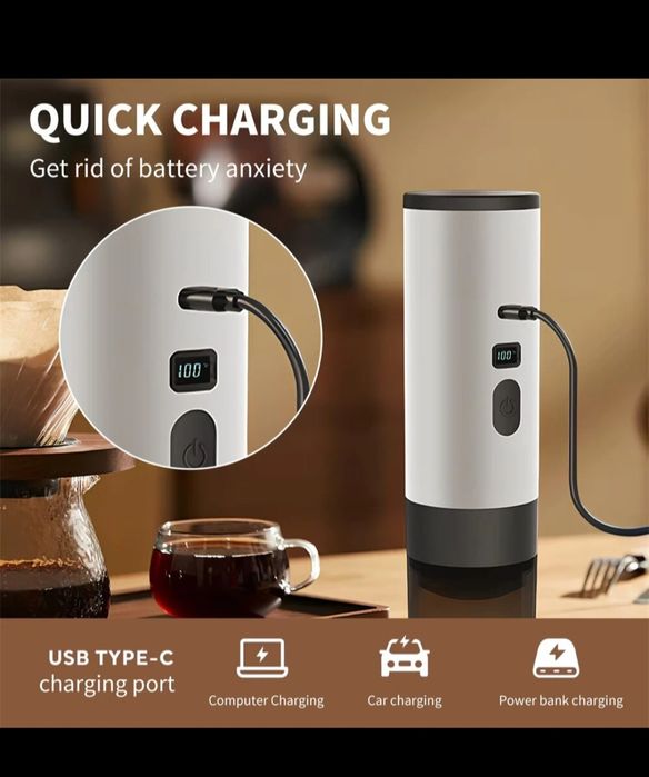 Ekspres do kawy przenośny USB-C