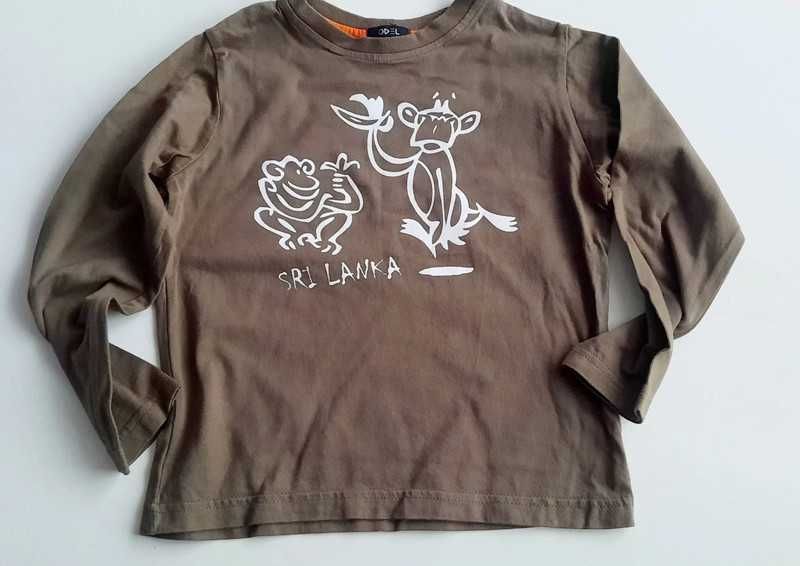Bluzka T-shirt z długim rękawem bluza ODEL 3-4lat 98-104 cm małpki#748