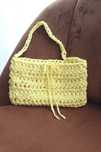 Mala croche amarela handmade