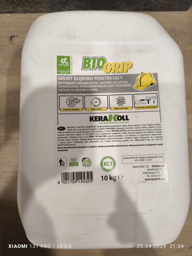 Grunt Kerakoll Biogrip 10 kg cena za 4 opakowania