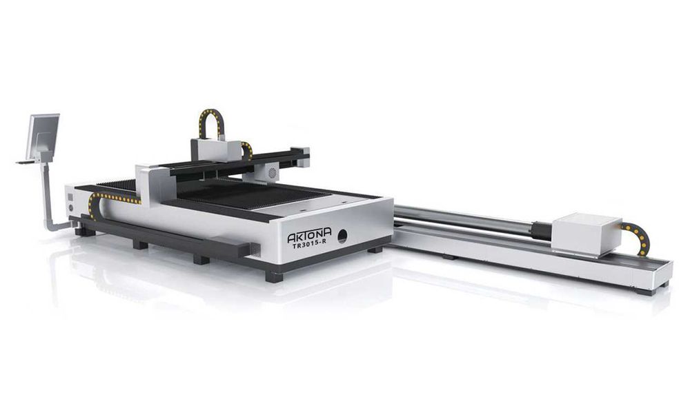 Wycinarka laserowa Fiber + Dostawka  do rur i profili. 1500x3000 mm.