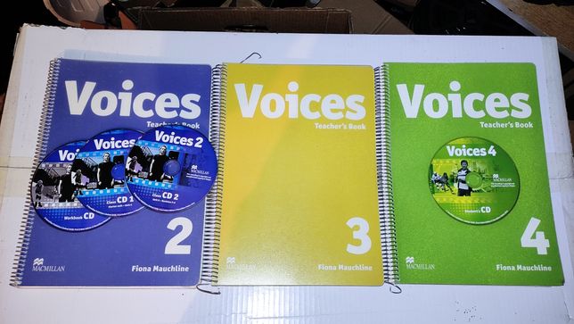 Voices 2, 3, 4 podręczniki dla nauczyciela 2011-13 płyty CD