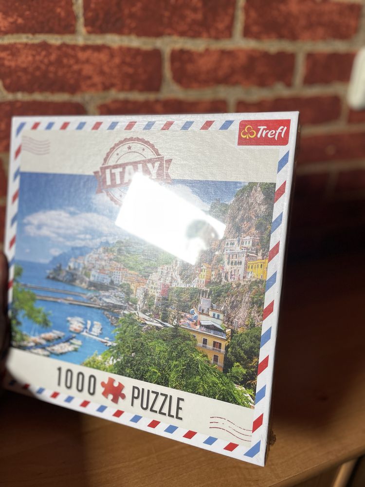 Trefl puzzle 1000el nowe w folii Włochy widok