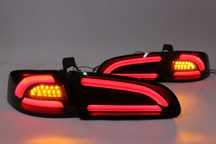 Lampy światła tylne tył SEAT IBIZA 6L 02-08 Black SMOKE LED BAR NEON !
