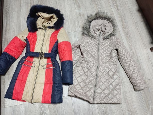 Зимние куртки на рост 160 отдаю две за 300 грн