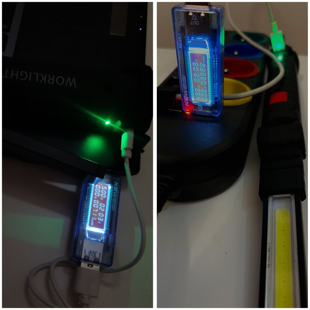 Upgrade W52 Latarka, lampa led warsztatowa, COB, magnes.