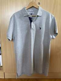 T-shirt polo męskie U.S. POLO ASSN. rozmiar XL szara