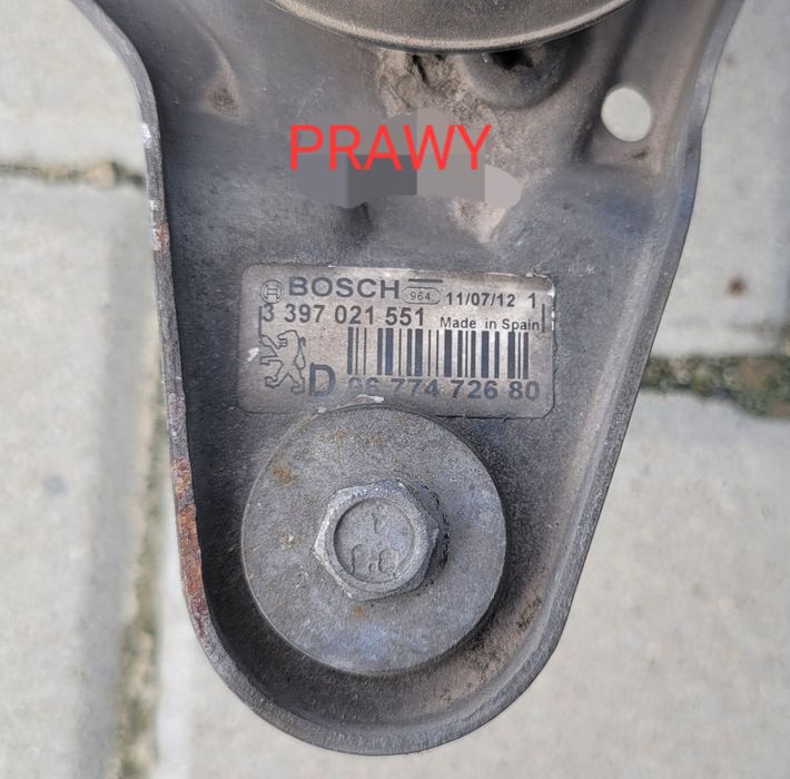 Silnik wycieraczki PRZÓD PRAWY Peugeot 508 SW 2012r