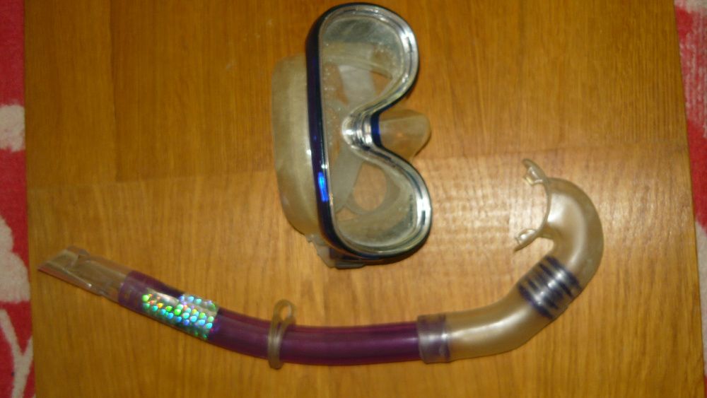 Maska + fajka do nurkowania okulary