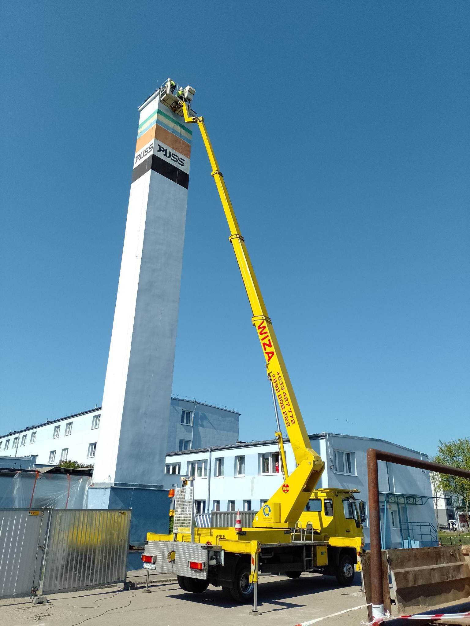 Podnośnik koszowy zwyżka  Piła Wałcz Złotów  Chodzież Wycinka drzew