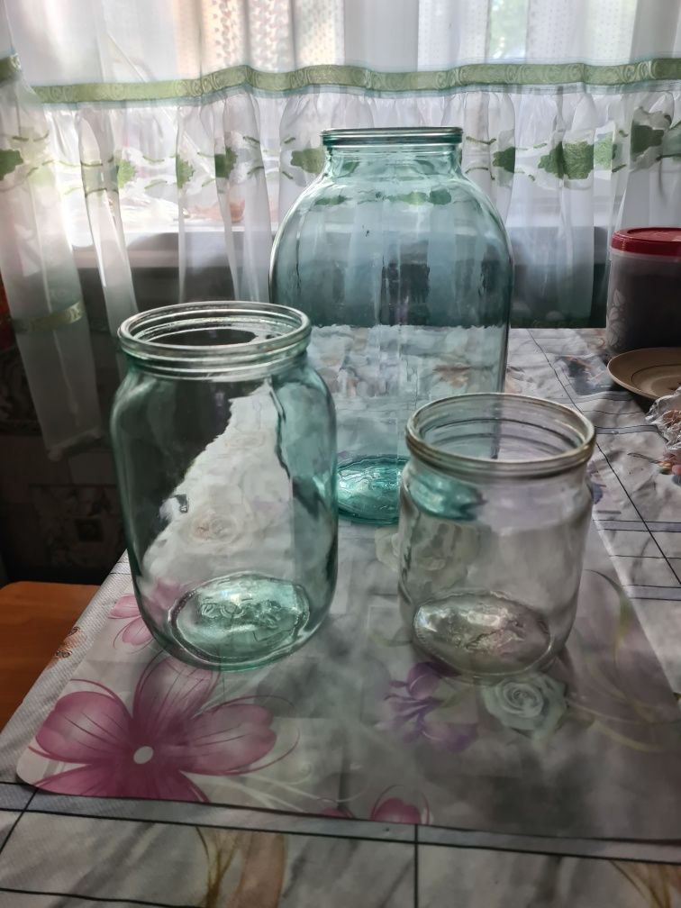 Банки стеклянные,0,5л,1л,3л