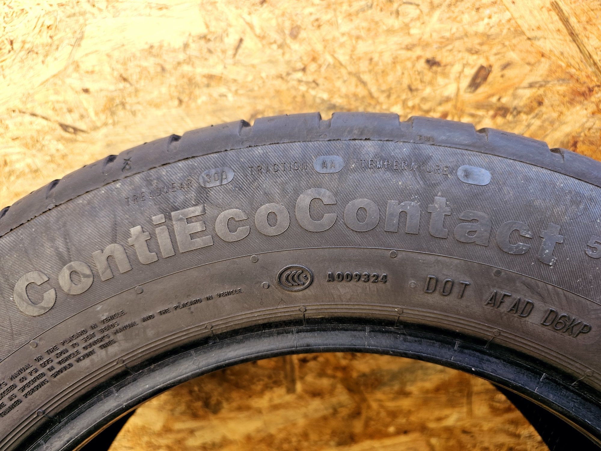 Idealne!!  7mm. 185/65 r15 Continental ContiEcoContact. 0517