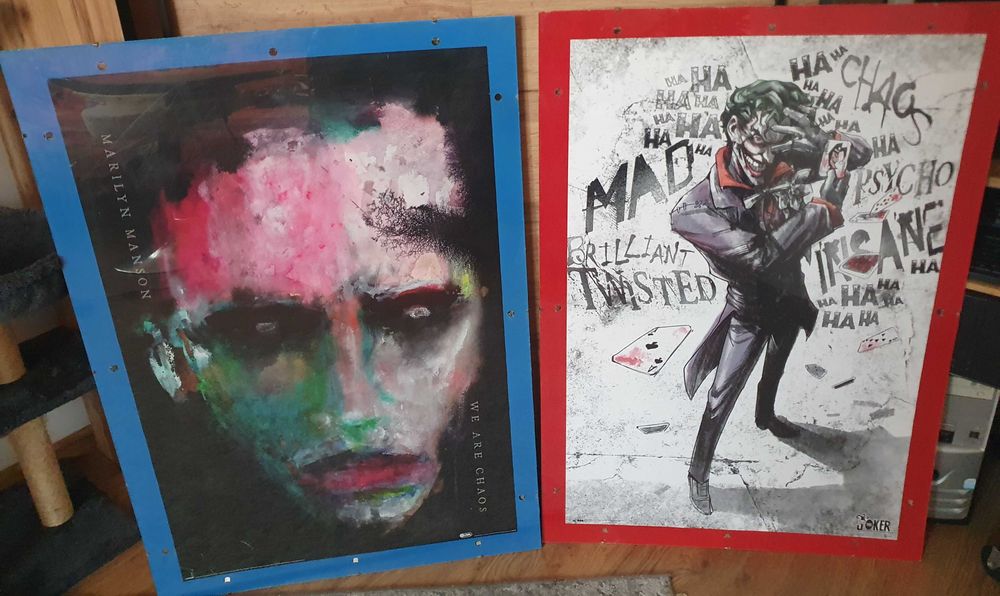 Joker i Manson obraz antyrama - plakat w antyramie "WE ARE CHAOS"