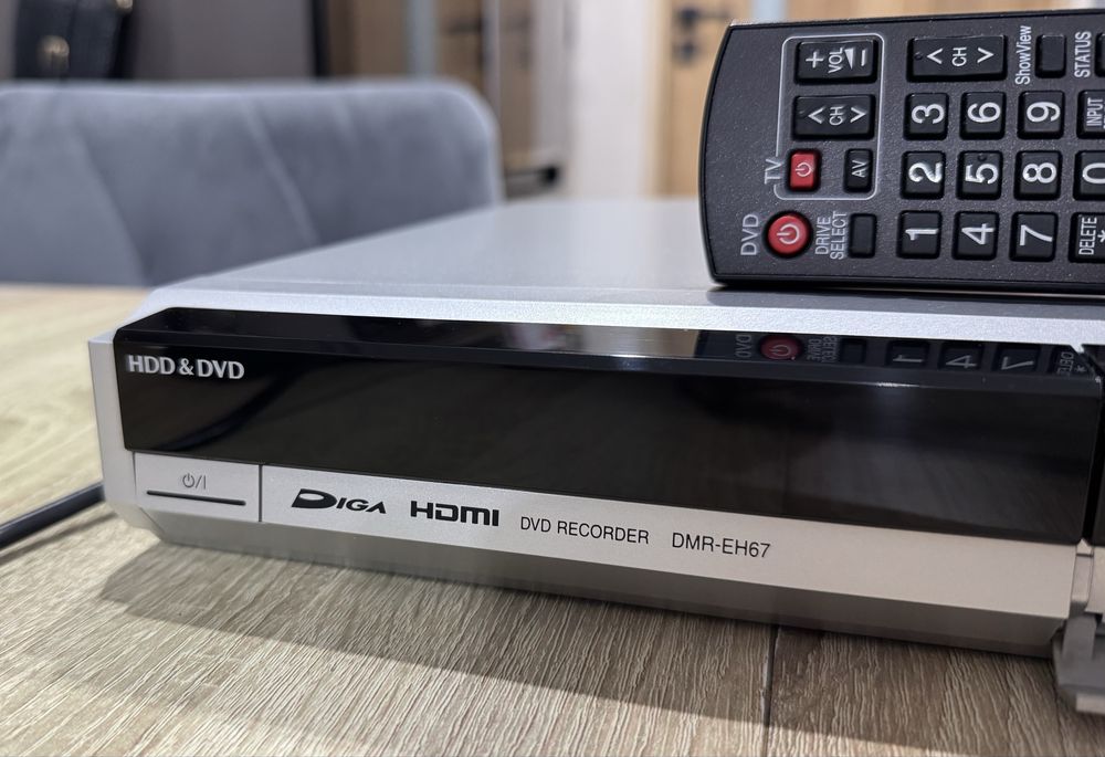Panasonic DMR-EH67 #Nagrywarka DVD HDD # 250 GB #HDMI #Dv-in #PL Menu