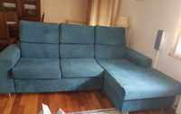 Sofa 3 lugares com chaise lounge