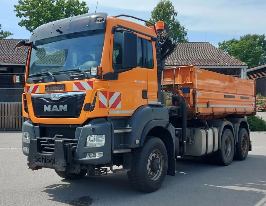 MAN TGS 28.400 6x4-4 EURO6 WYWROTKA Z HDS PALFINGER PK9002  | Z Niemiec | 1 wł | Wzorowy stan | 5,6 funkcja | Pilot |