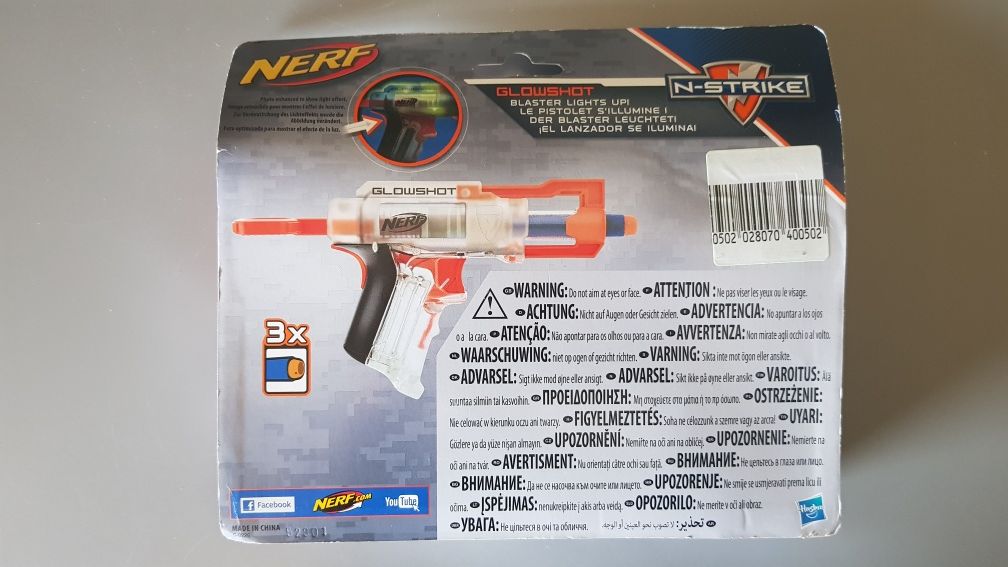 Nerf Glowshot NOWE