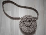 Вязанная маленькая летняя круглая сумка hand made