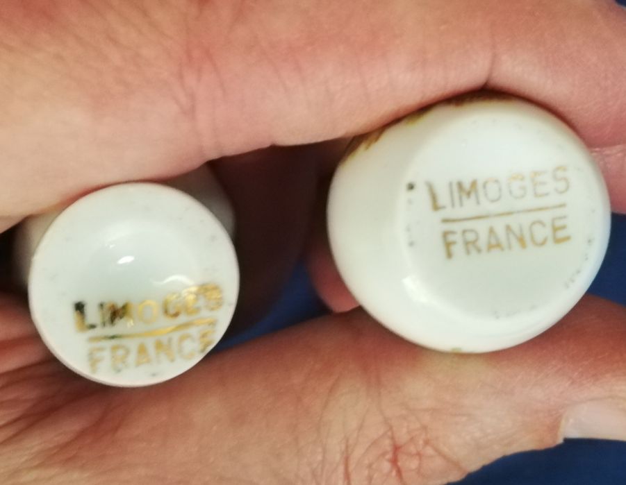 2 Jarrinhos de Porcelana LIMOGES (France)