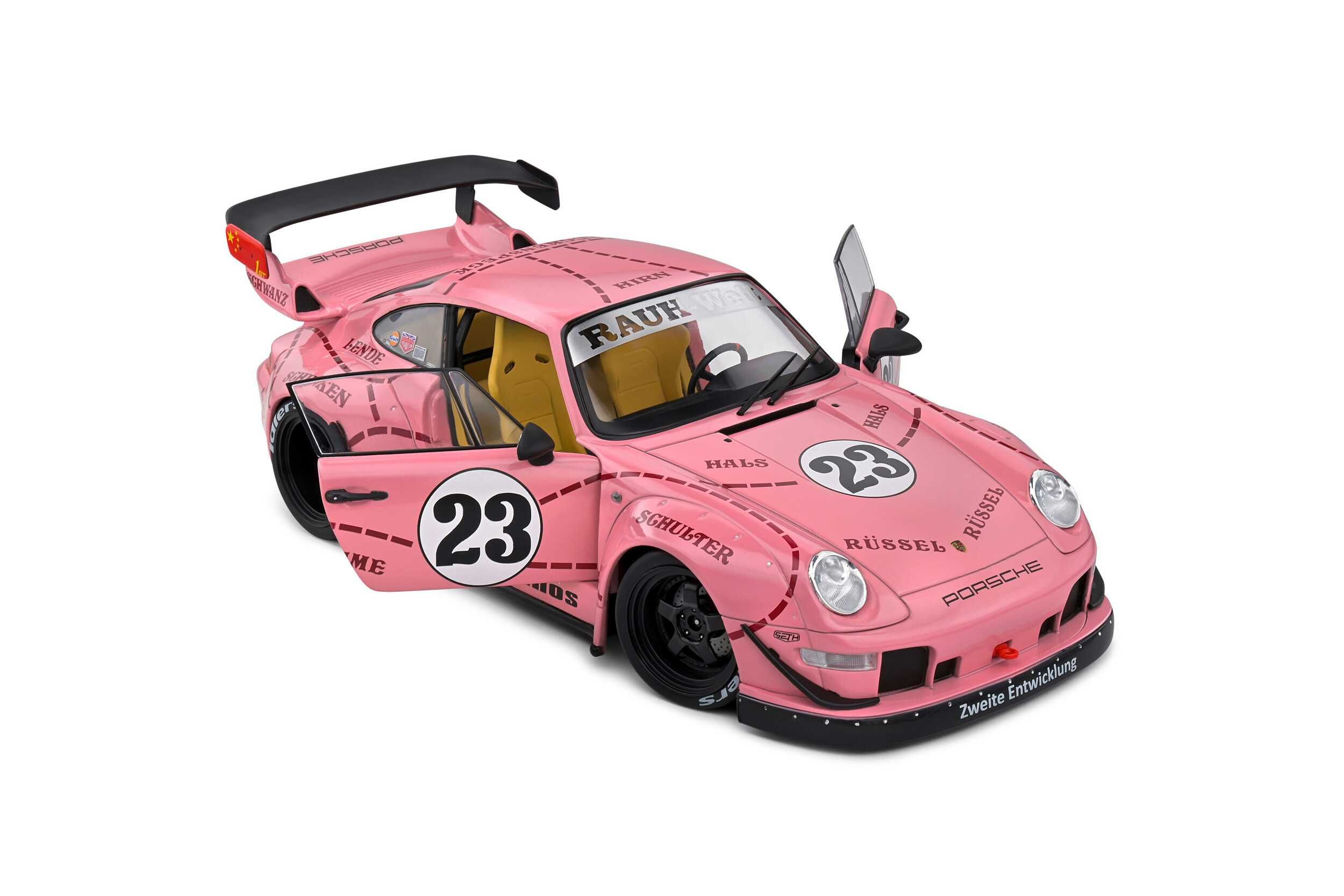 Porsche 911 (993) RWB Rauh-Welt Sopranos Pink Pig 2020 Solido 1:18