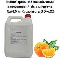 Конц. неосветл. апельсиновый сок с мякотью канистра 5л/6,5 кг
