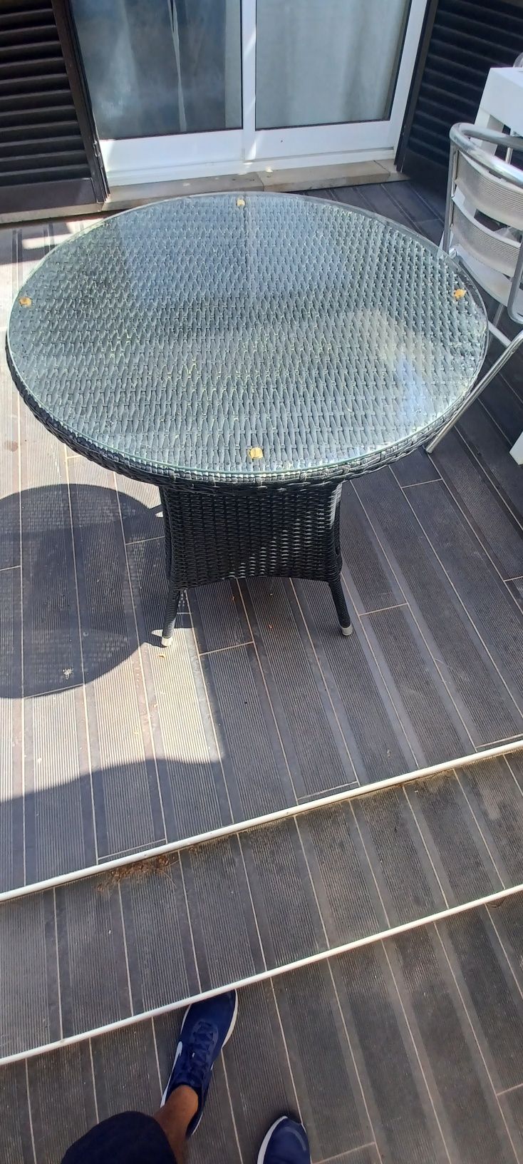 Mesa Exterior em rattan